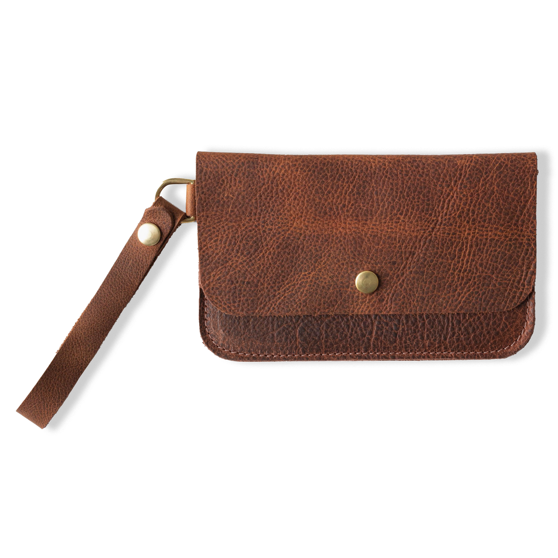 Tan Kodiak Wristlet Clutch