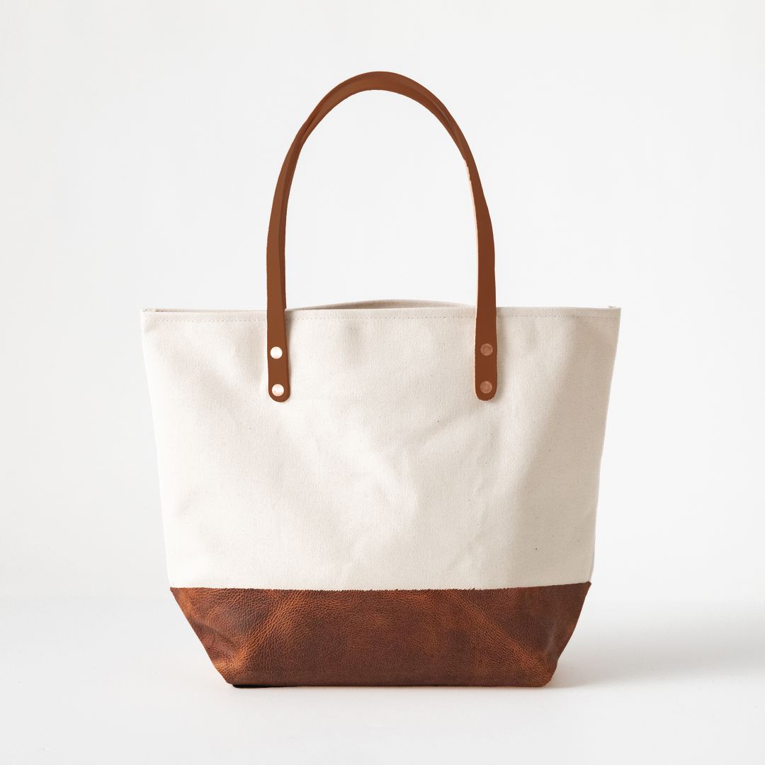 Custom Canvas Panel Tote