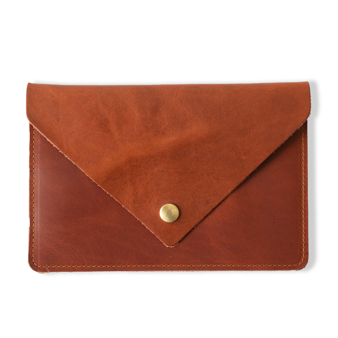 English Tan Dublin Leather Clutch