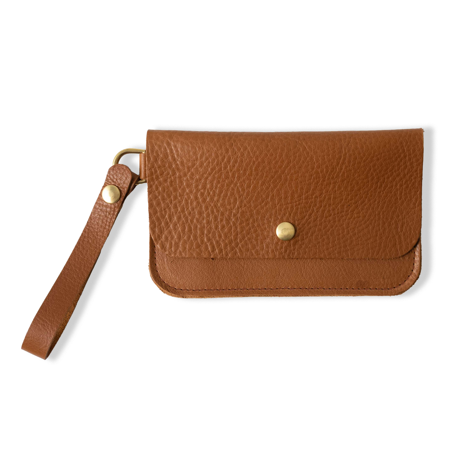 Cognac Cypress Wristlet Clutch