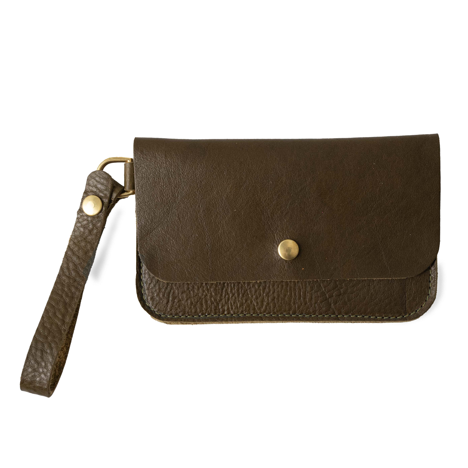 Olive Cypress Wristlet Clutch