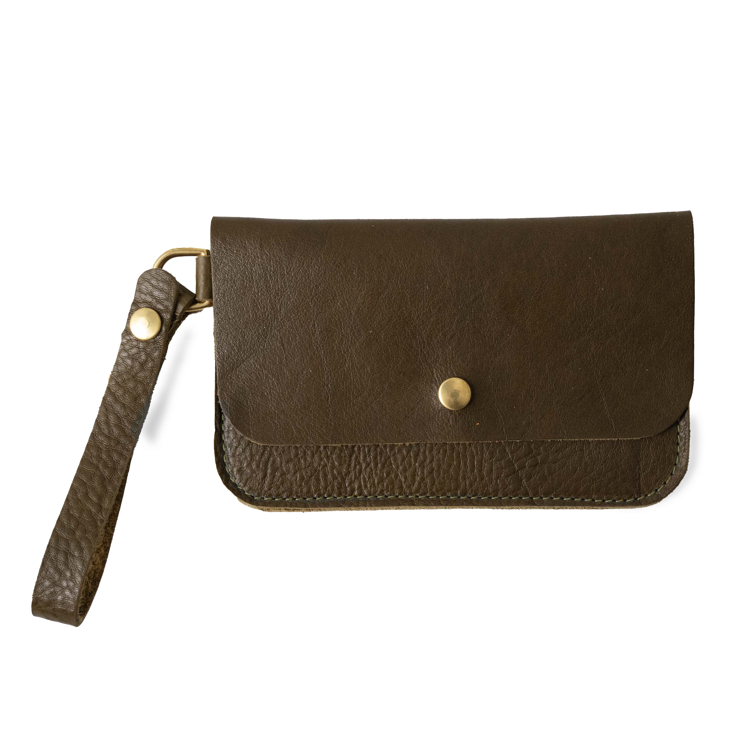 Olive Cypress Wristlet Clutch