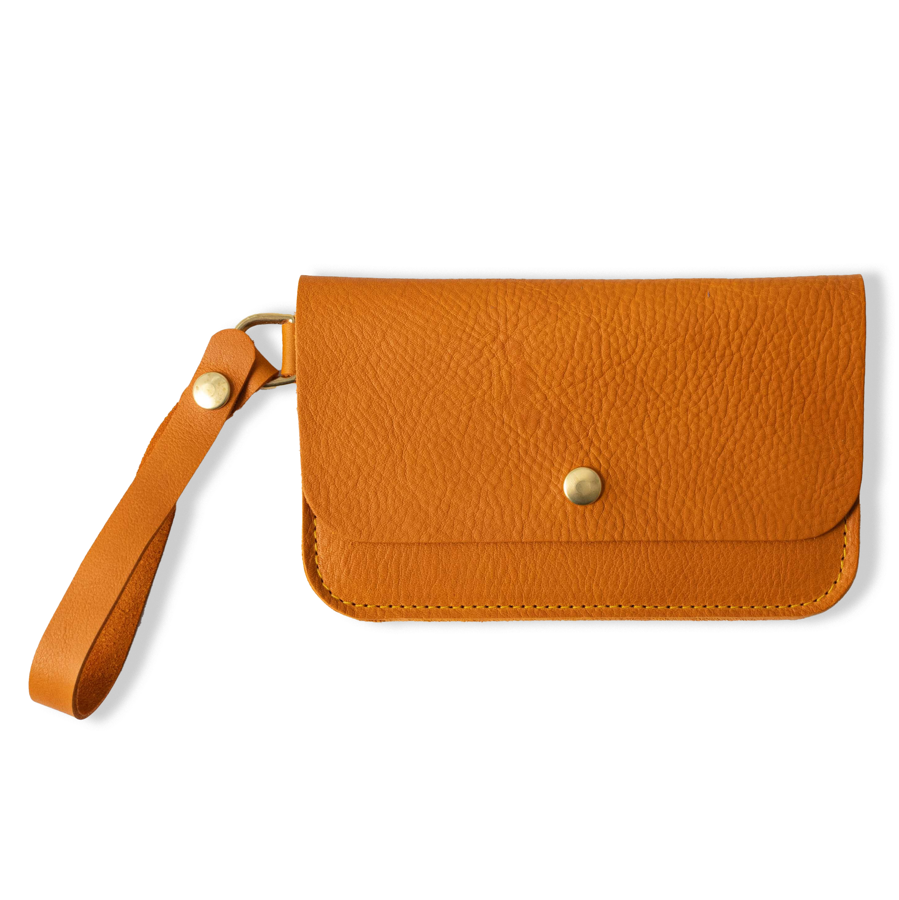 Orange Cypress Wristlet Clutch