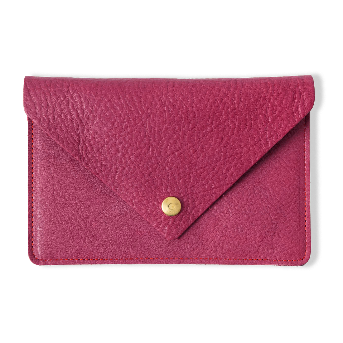 Rose Cypress Leather Clutch