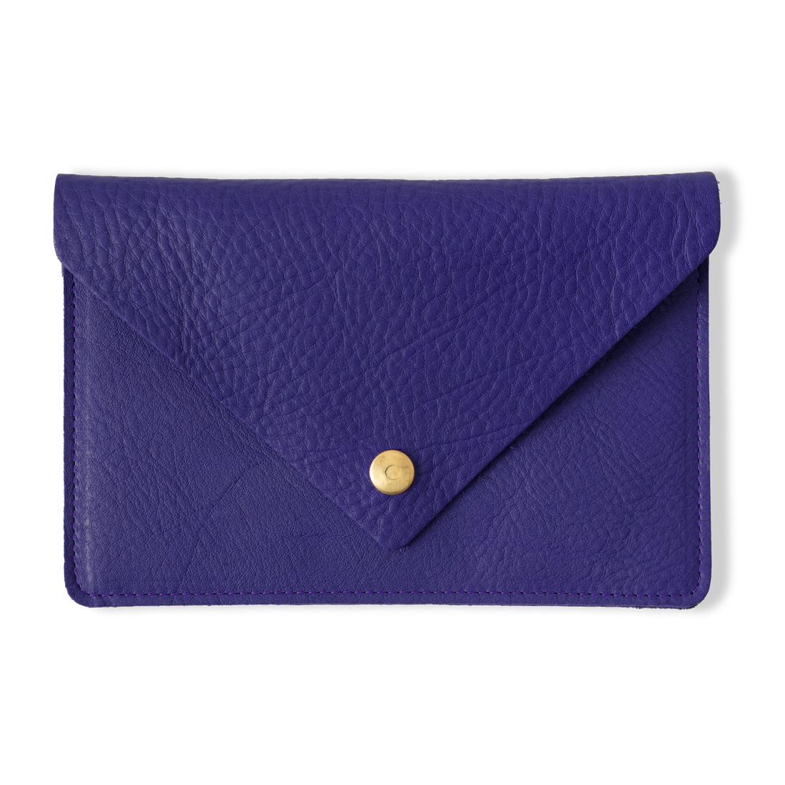 Violet Cypress Leather Clutch