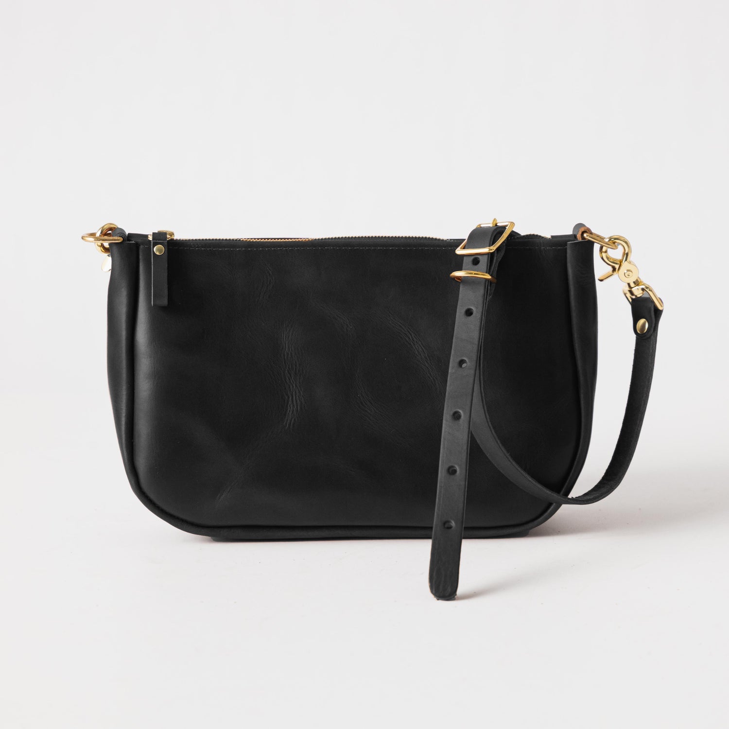Black Double Shot Crossbody Bag