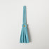 Aegean Blue Leather Tassel- leather tassel keychain - KMM & Co.