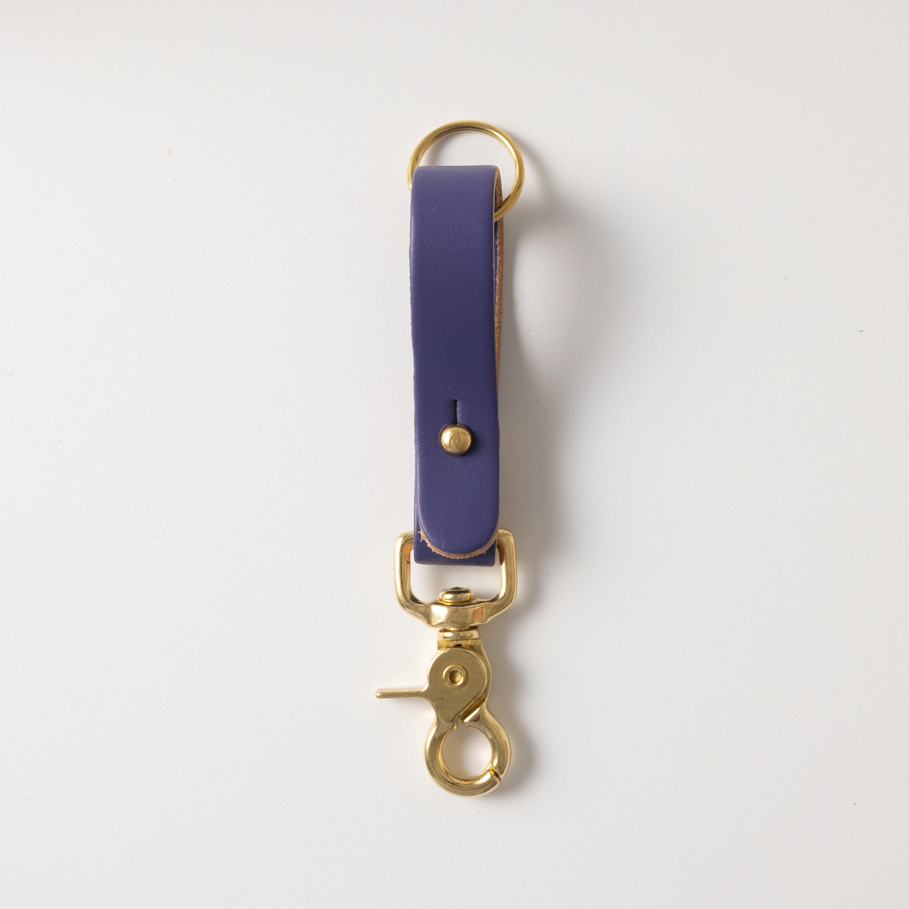 Amethyst Key Lanyard- leather keychain for men and women - KMM &amp; Co.