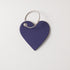 Amethyst Leather Heart Tag- personalized luggage tags - custom luggage tags - KMM & Co.