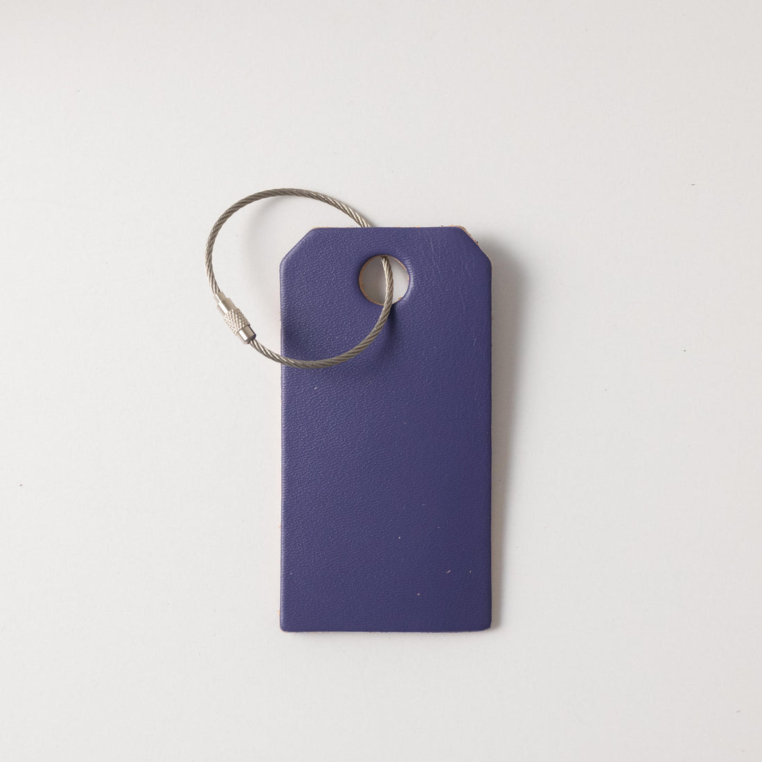 Amethyst Leather Tag- personalized luggage tags - custom luggage tags - KMM & Co.