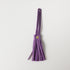 Amethyst Leather Tassel- leather tassel keychain - KMM & Co.