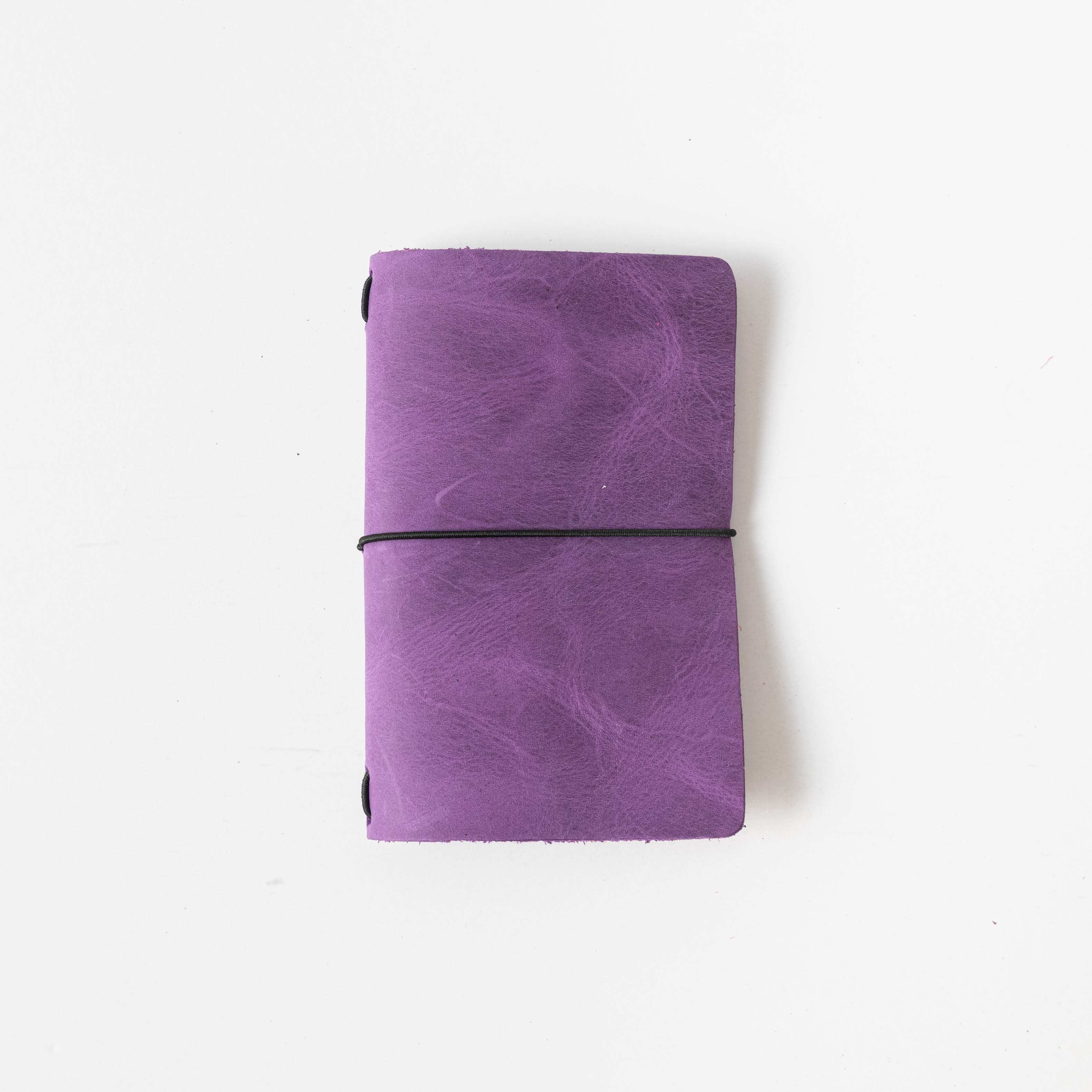 Amethyst Travel Notebook- leather journal - leather notebook - KMM &amp; Co.