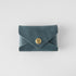 Atlantic Blue Card Envelope- card holder wallet - leather wallet made in America at KMM & Co.