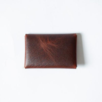 Autumn Harvest Card Envelope- card holder wallet - leather wallet made in America at KMM &amp; Co.