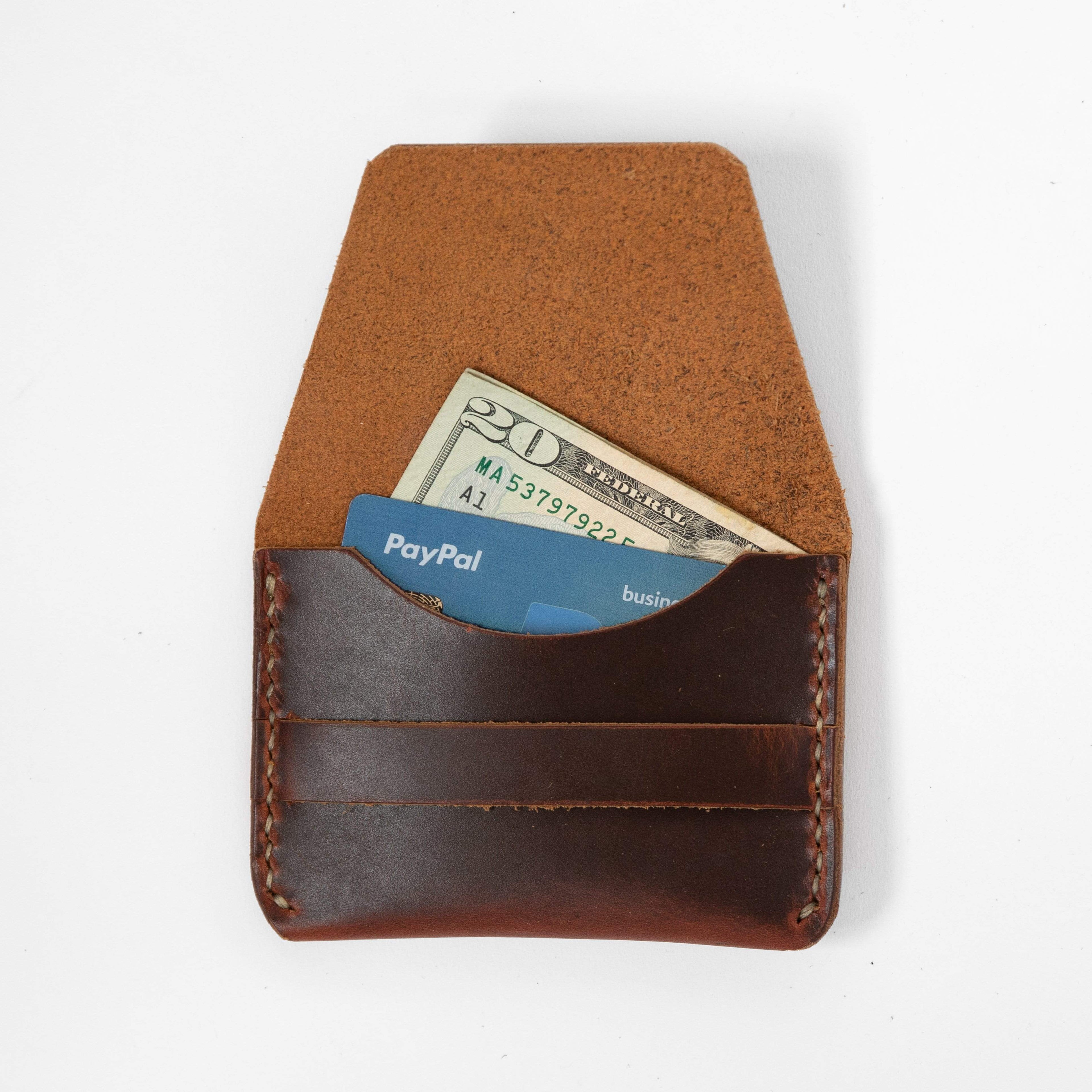 Autumn Harvest Flap Wallet- mens leather wallet - handmade leather wallets at KMM &amp; Co.