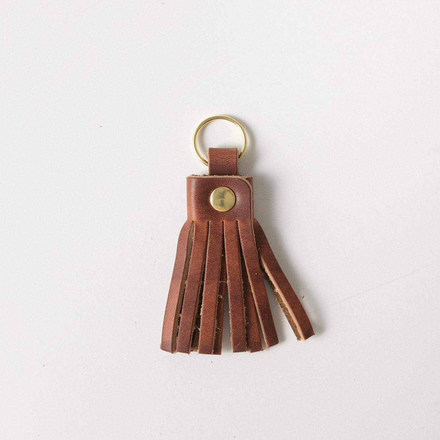 Autumn Harvest Tassel Keychain- leather tassel keychain - KMM &amp; Co.