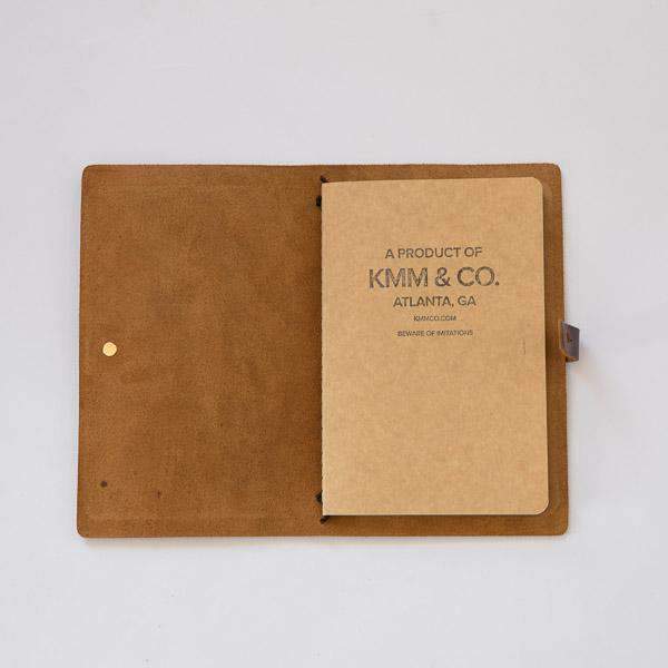 Autumn Harvest Travel Journal- leather journal - leather notebook - KMM &amp; Co.