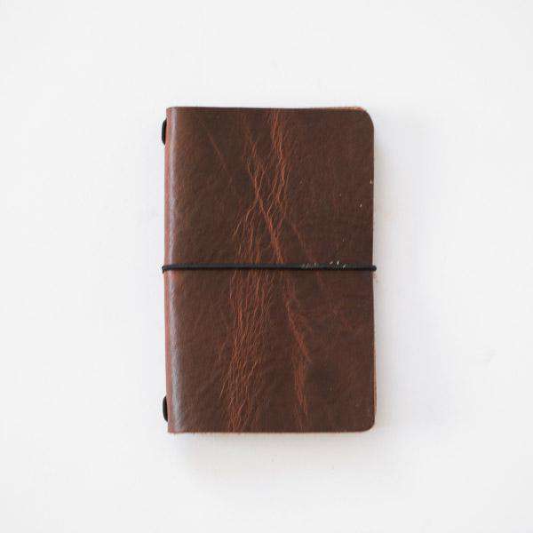 Autumn Harvest Travel Notebook- leather journal - leather notebook - KMM &amp; Co.