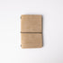 Beige Suede Travel Notebook- leather journal - leather notebook - KMM & Co.