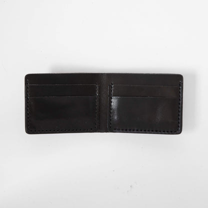 Black Billfold- leather billfold wallet - mens leather bifold wallet - KMM &amp; Co.