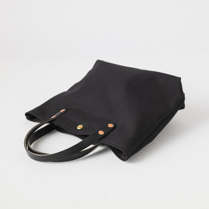 Black Canvas Mini Tote