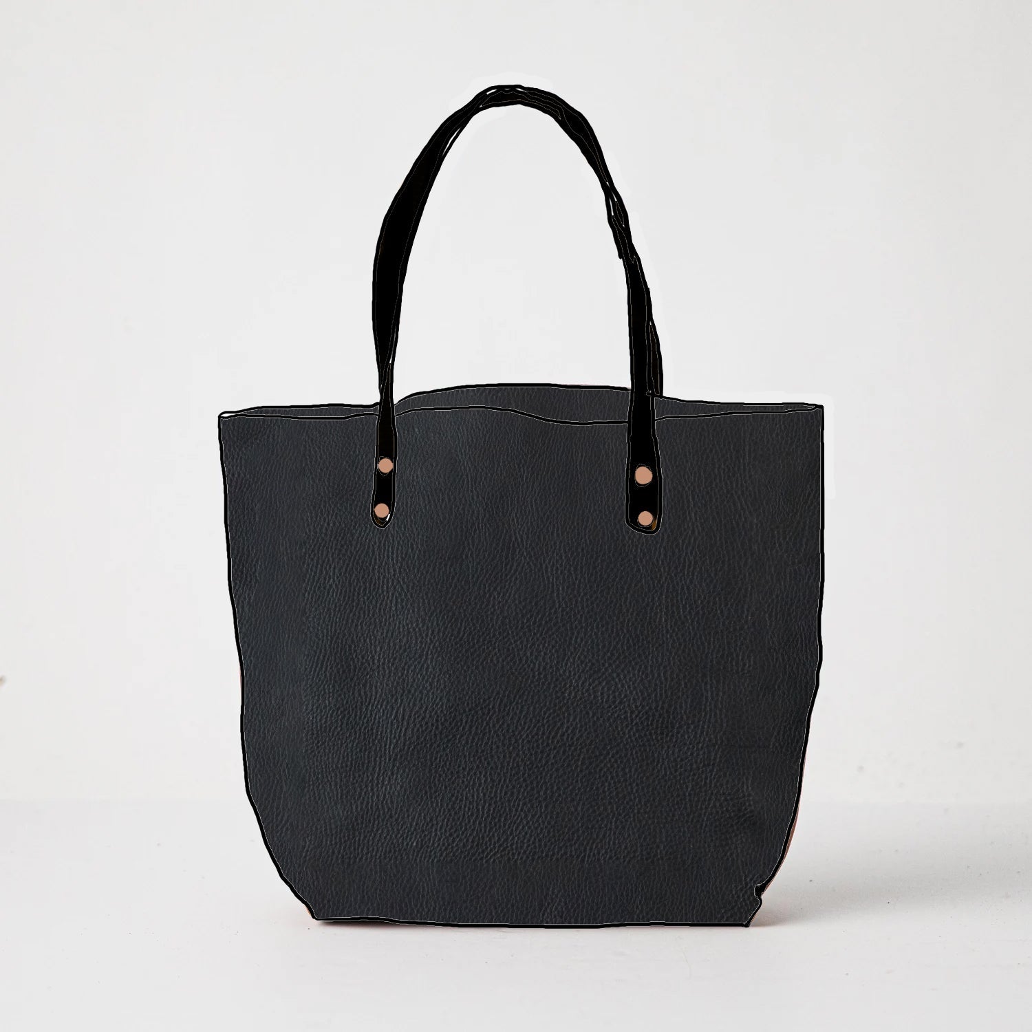 Black canvas tote discount bag with zipper