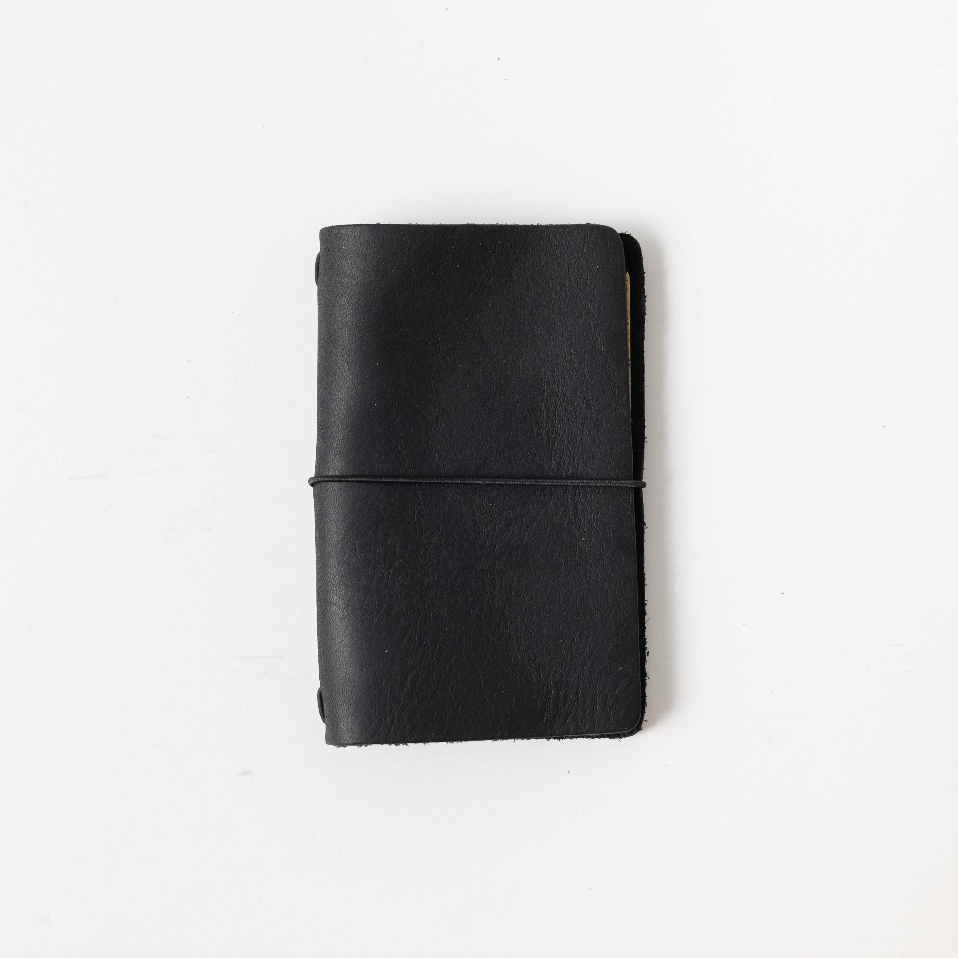 Black Cypress Travel Notebook- leather journal - leather notebook - KMM &amp; Co.