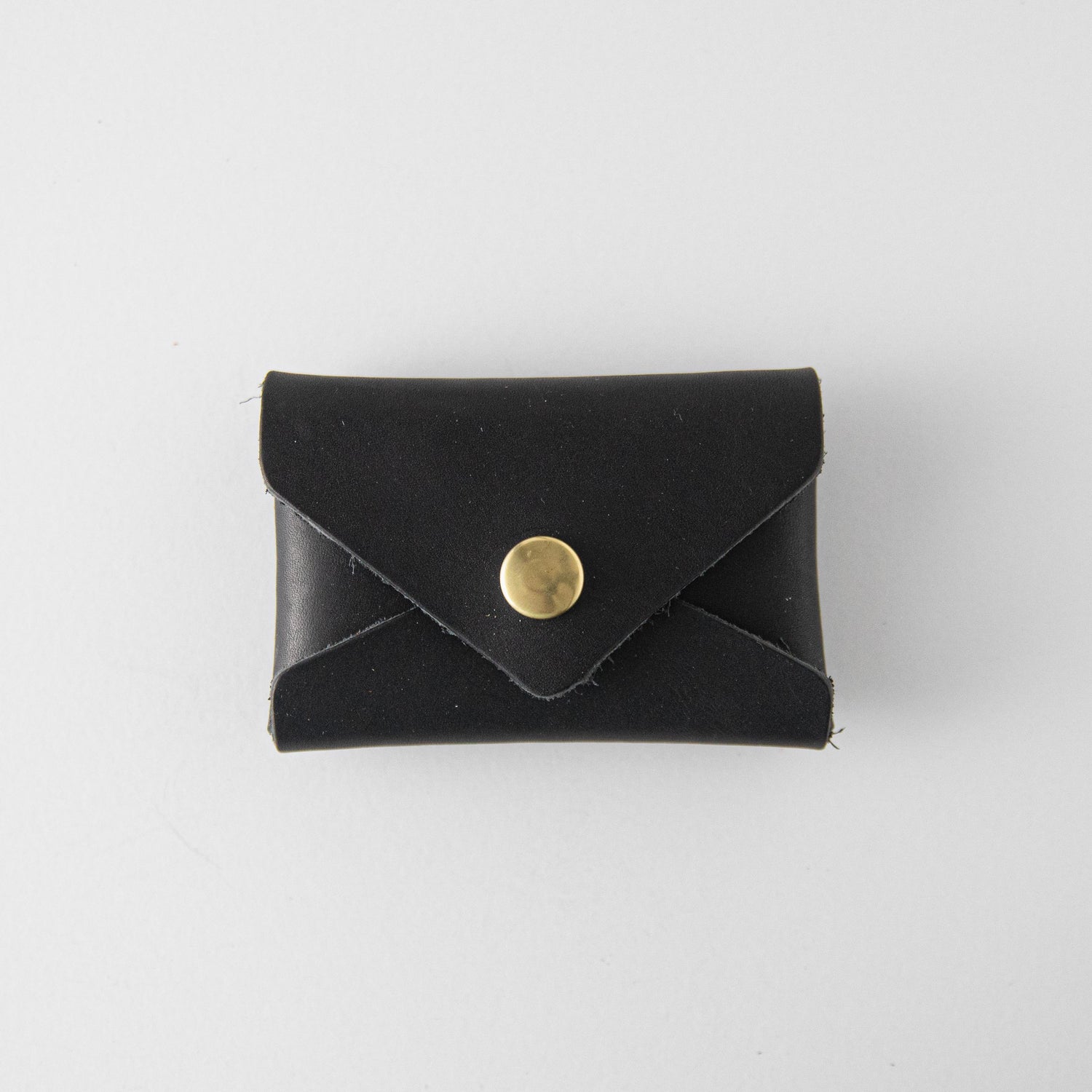 Black Slim Card Wallet | Leather Wallets Made in America at KMM & Co. No