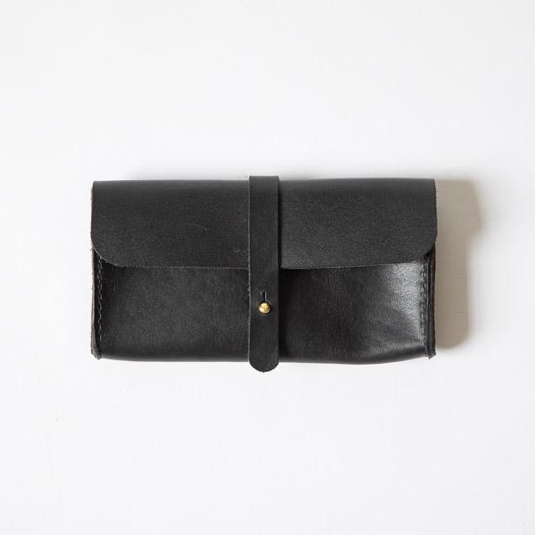 Black Harvest Clutch Wallet- leather clutch bag - leather handmade bags - KMM &amp; Co.