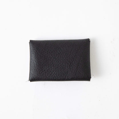 Black Kodiak Card Envelope- card holder wallet - leather wallet made in America at KMM &amp; Co.