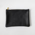 Black Kodiak Medium Zip Pouch- leather zipper pouch - KMM & Co.
