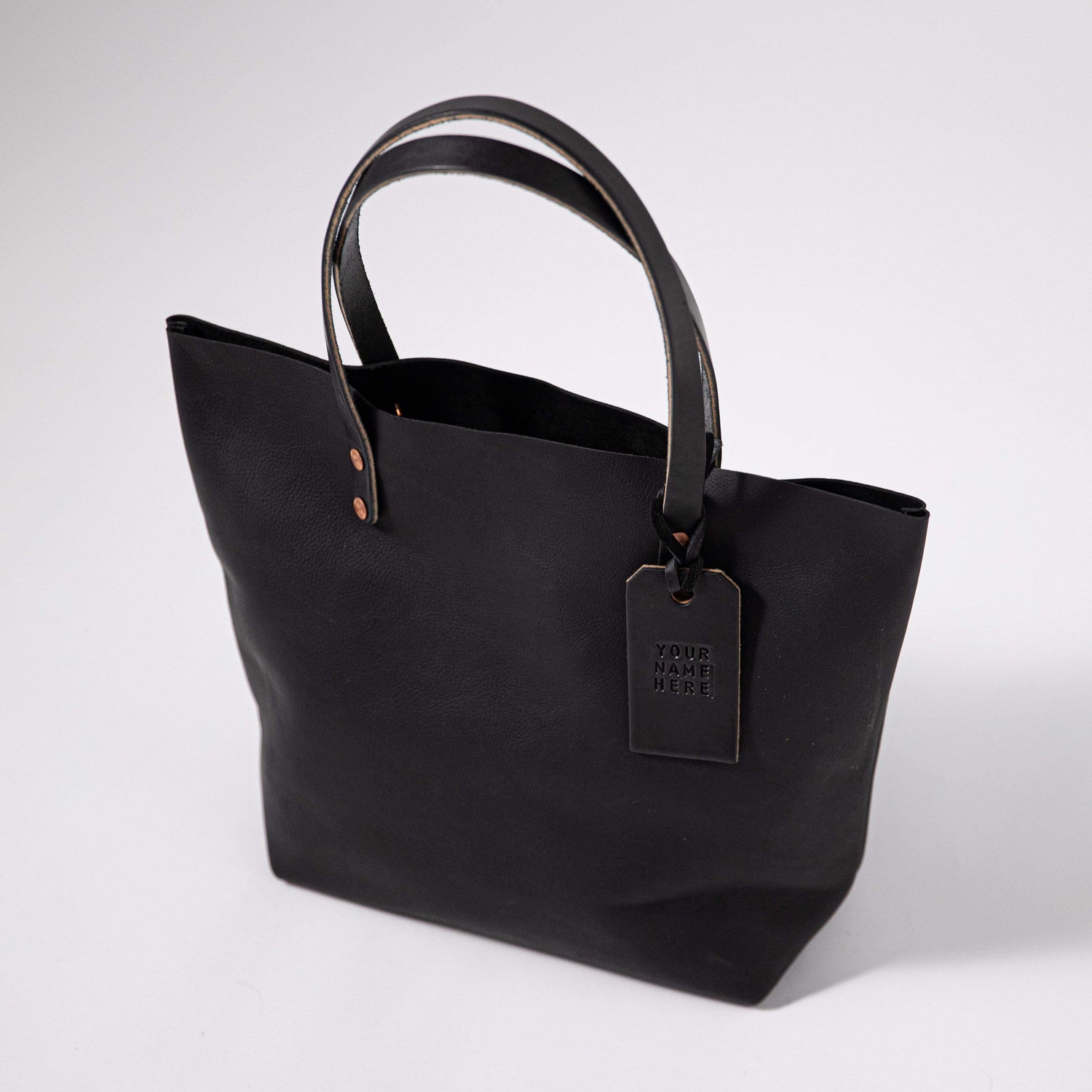 Black Kodiak Tote- black tote bag handmade in America