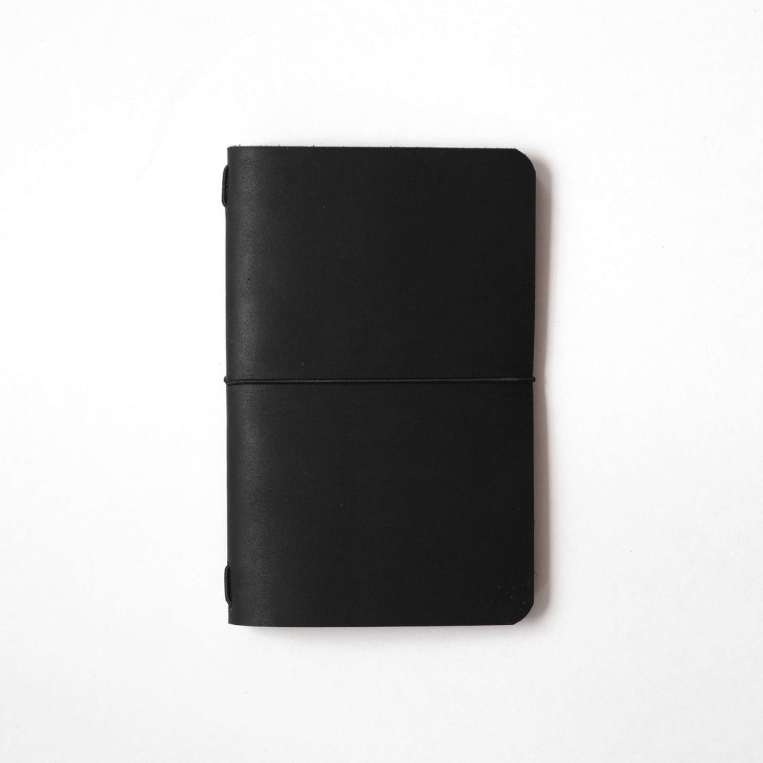 Black Kodiak Travel Notebook- leather journal - leather notebook - KMM &amp; Co.