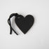 Black Leather Heart Tag- personalized luggage tags - custom luggage tags - KMM & Co.