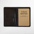 Black Notebook Wallet- leather notebook cover - passport holder - KMM & Co.