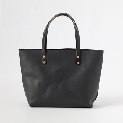 Black Vegetable Tanned East West Tote