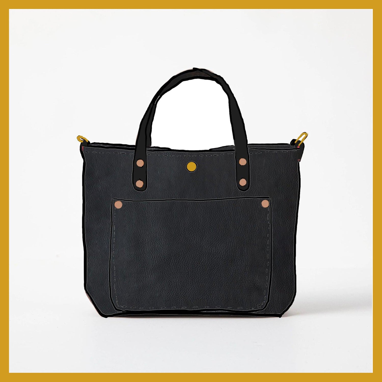 Scratch-and-Dent Black Cypress Mini Travel Tote
