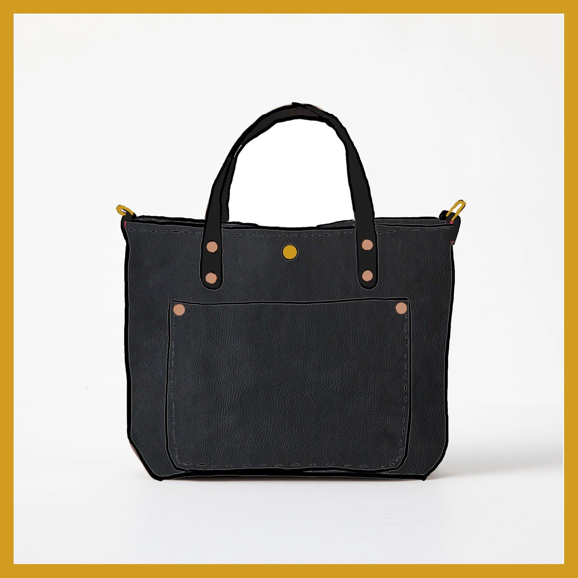Scratch-and-Dent Black Cypress Mini Travel Tote