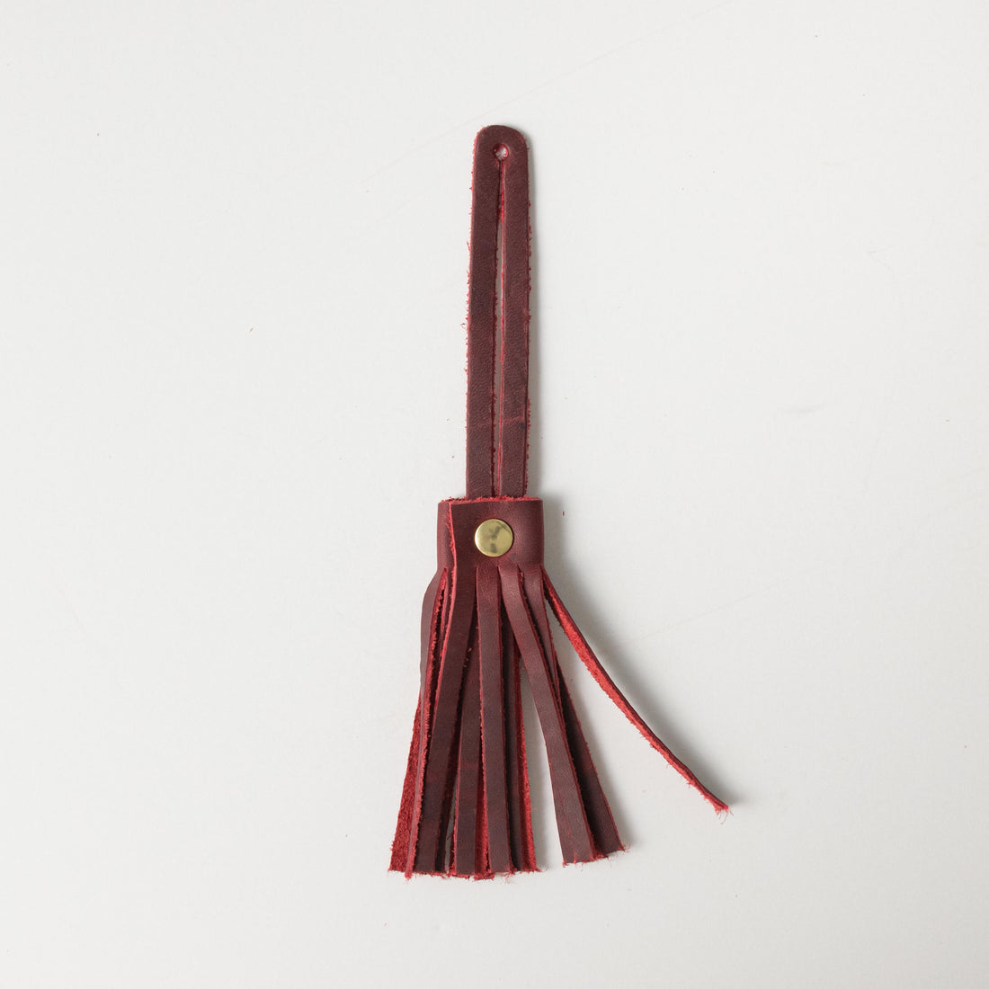 Blood Moon Leather Tassel- leather tassel keychain - KMM &amp; Co.