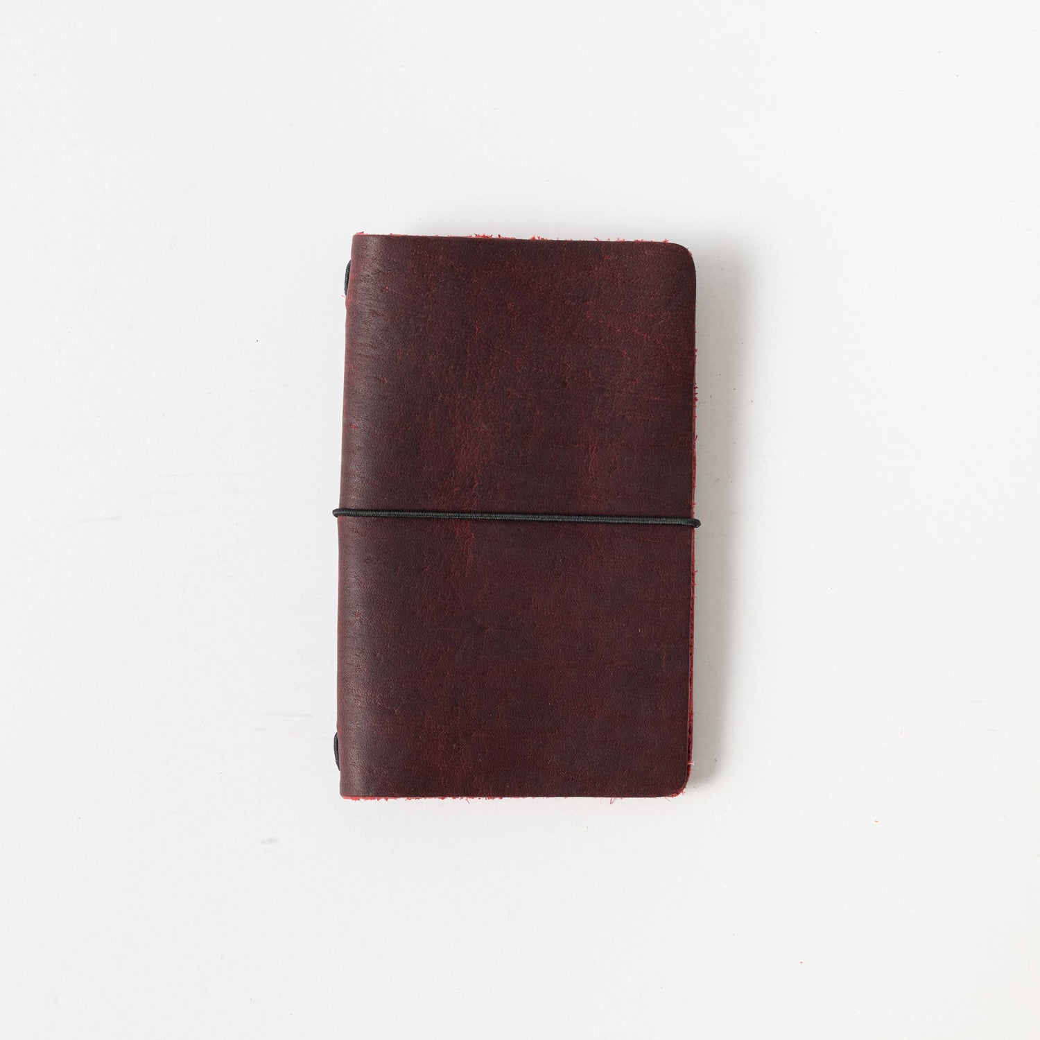 Blood Moon Travel Notebook- leather journal - leather notebook - KMM &amp; Co.