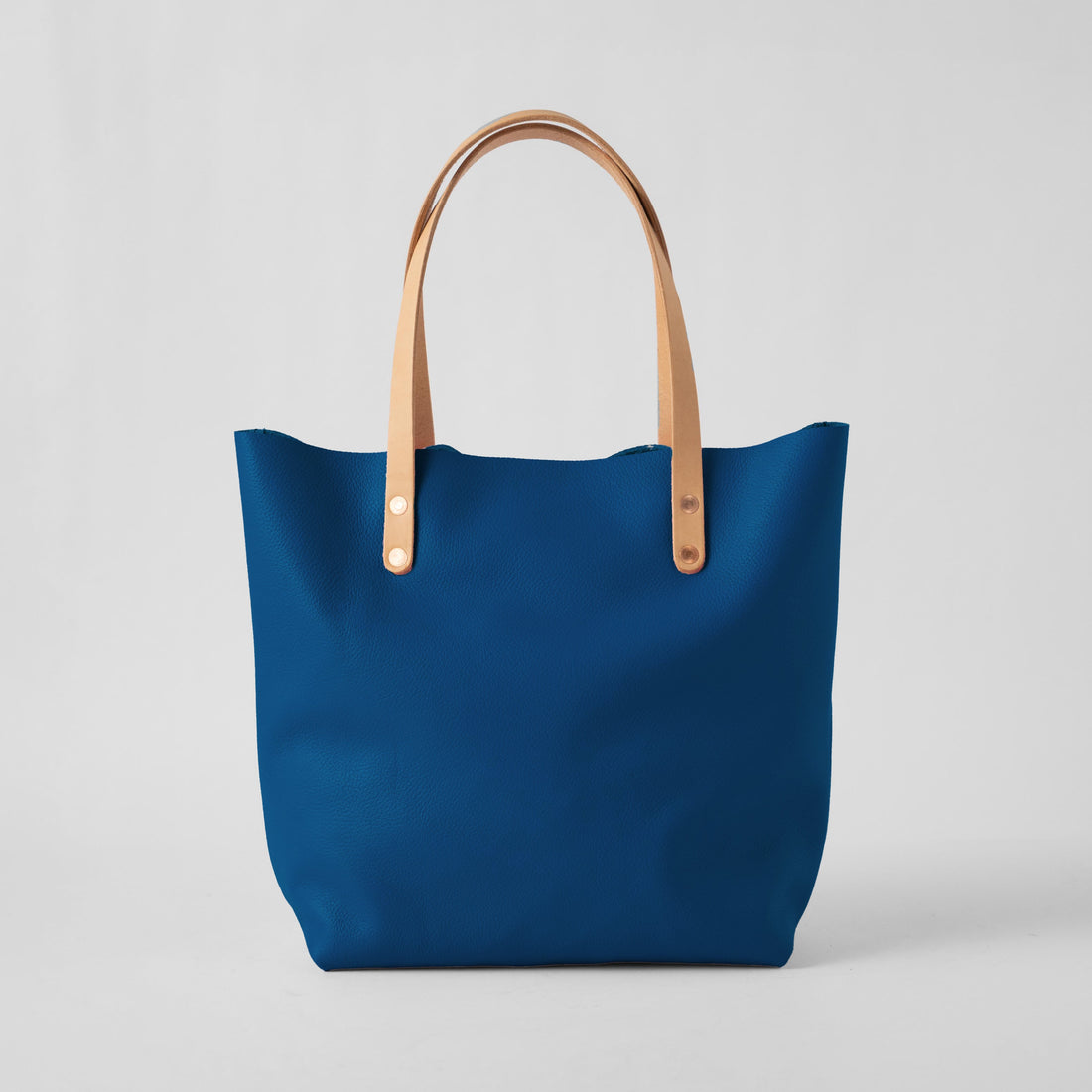 Blue Italian Pebbled Tote