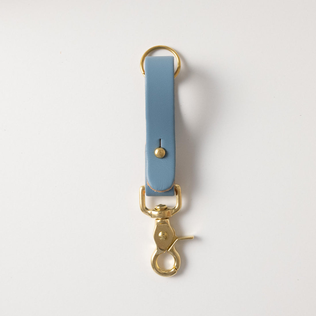 Blue Steel Key Lanyard- leather keychain for men and women - KMM &amp; Co.