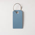 Blue Steel Leather Tag- personalized luggage tags - custom luggage tags - KMM & Co.