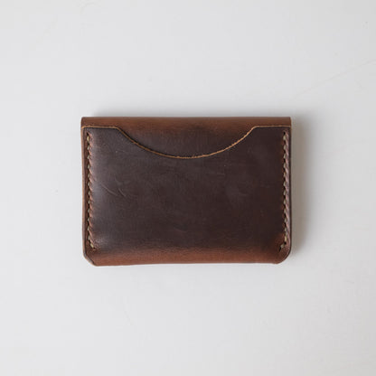 Brown Chromexcel Flap Wallet- mens leather wallet - handmade leather wallets at KMM &amp; Co.