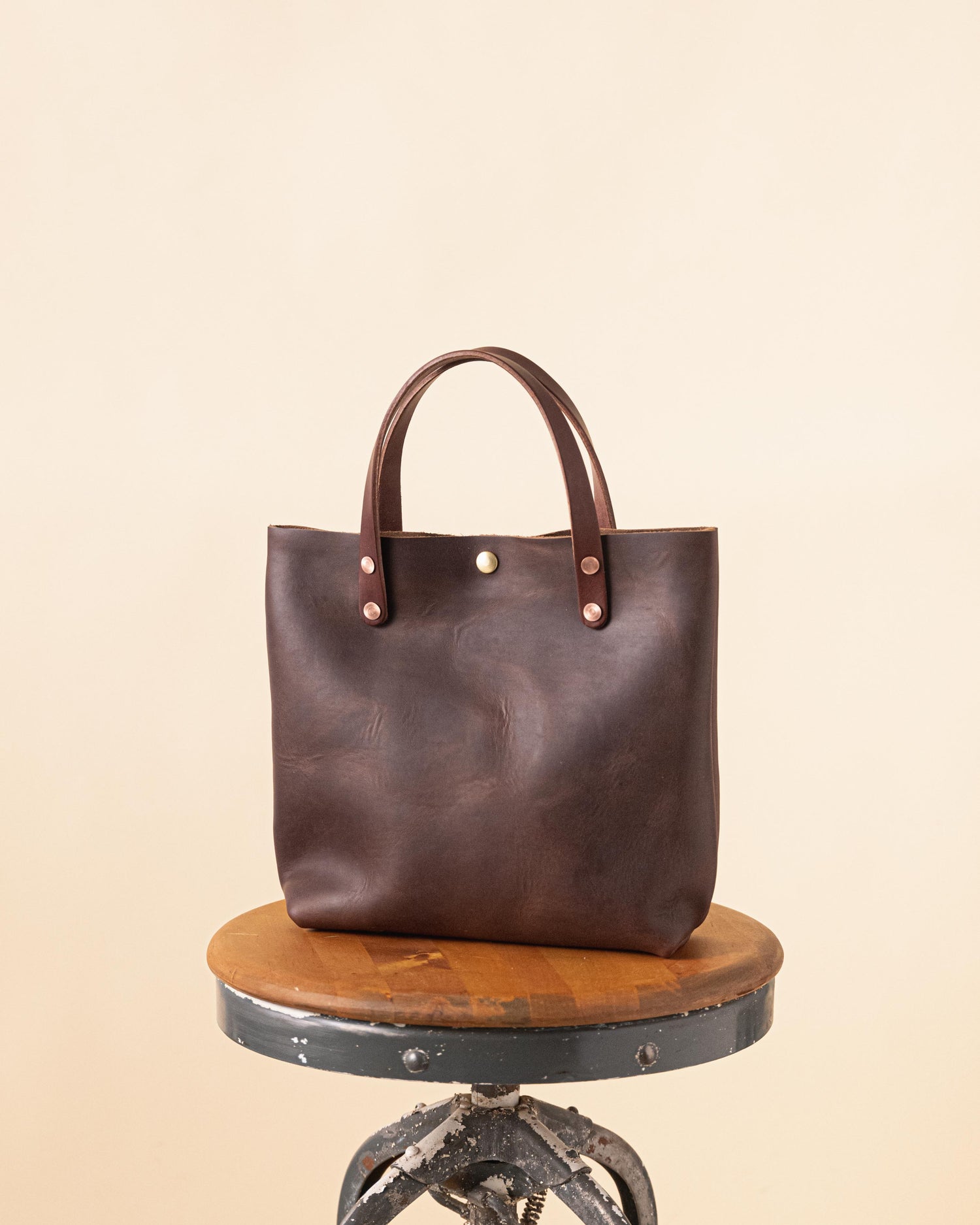 Brown Chromexcel Mini Tote