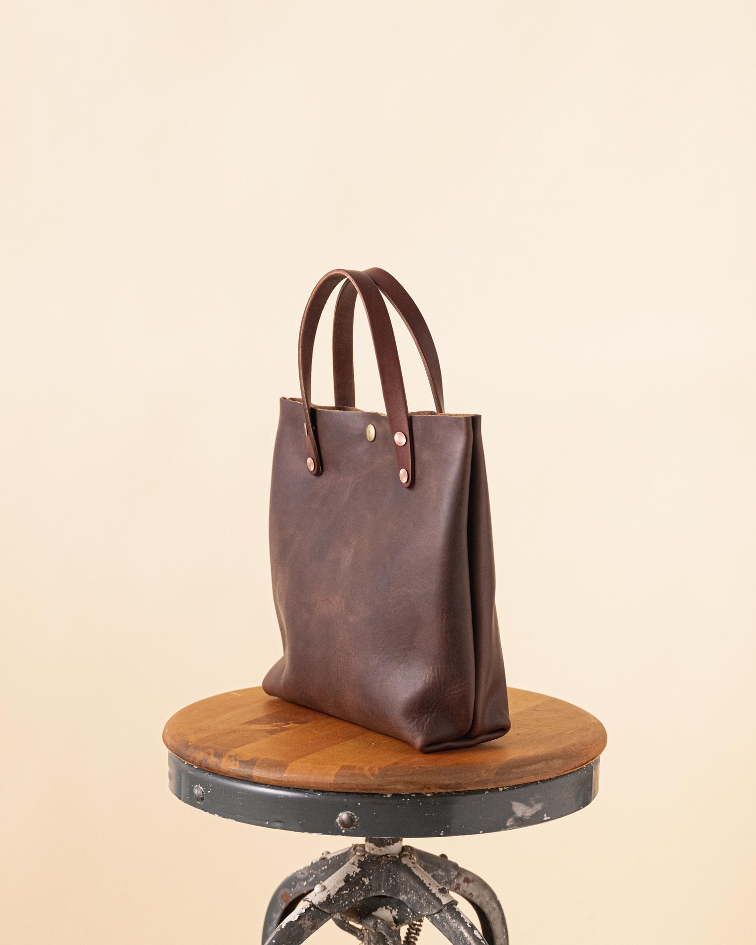 Brown Chromexcel Mini Tote