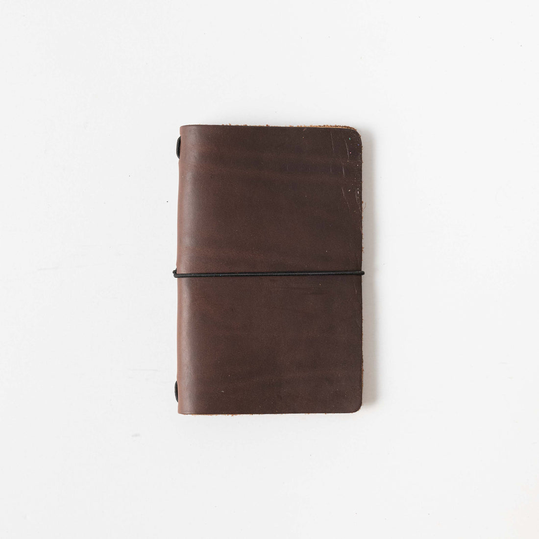 Brown Chromexcel Travel Notebook- leather journal - leather notebook - KMM & Co.