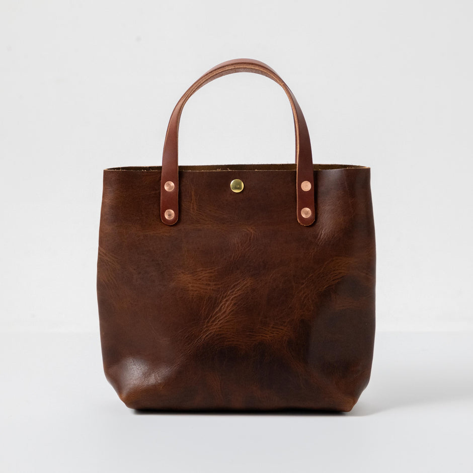 Mini Tote Bags | Leather Tote Bags made in America at KMM & Co.