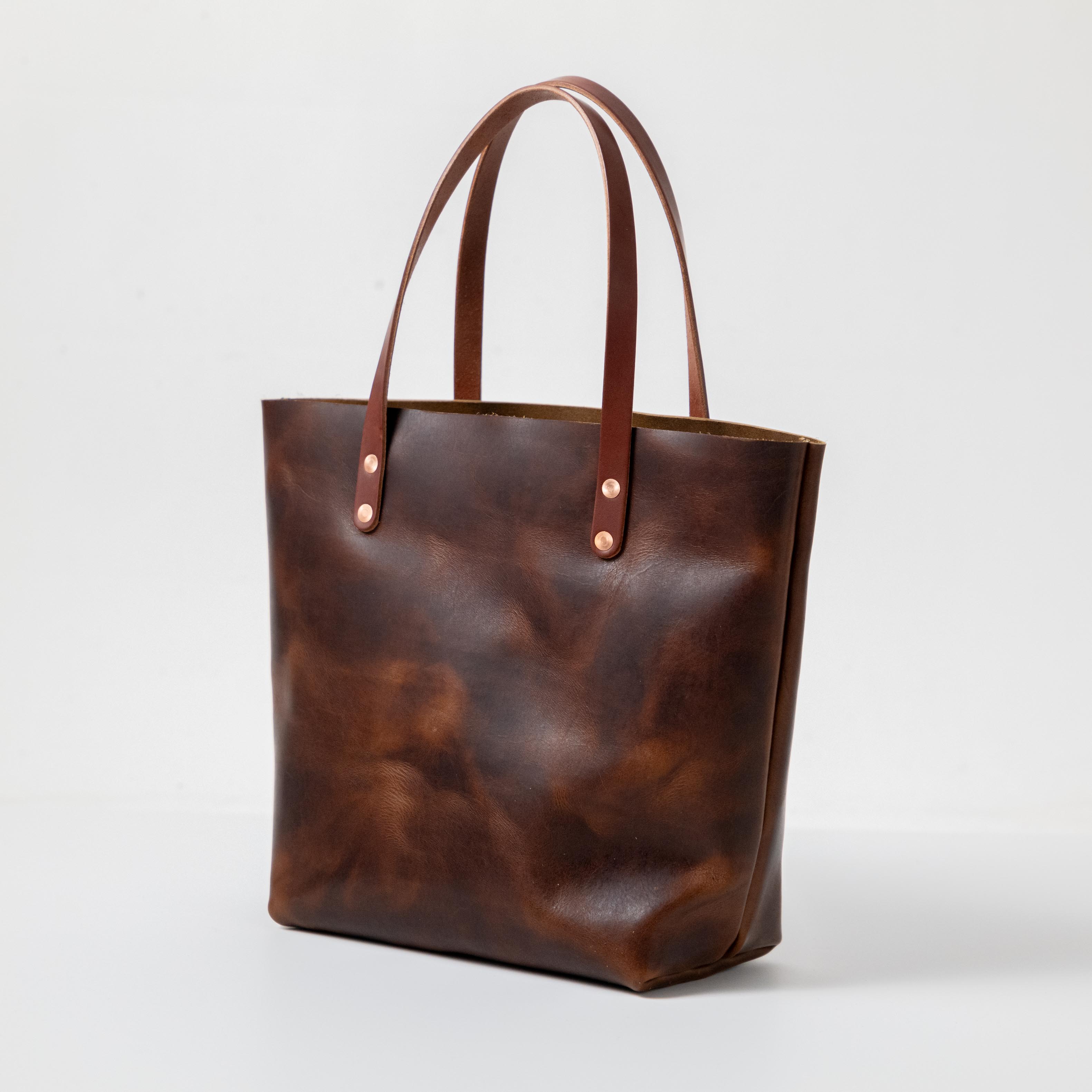 Ralph Lauren RLL Handbag Shoulder Bag Tote Brown Leather Logo Fashion  Designer | eBay
