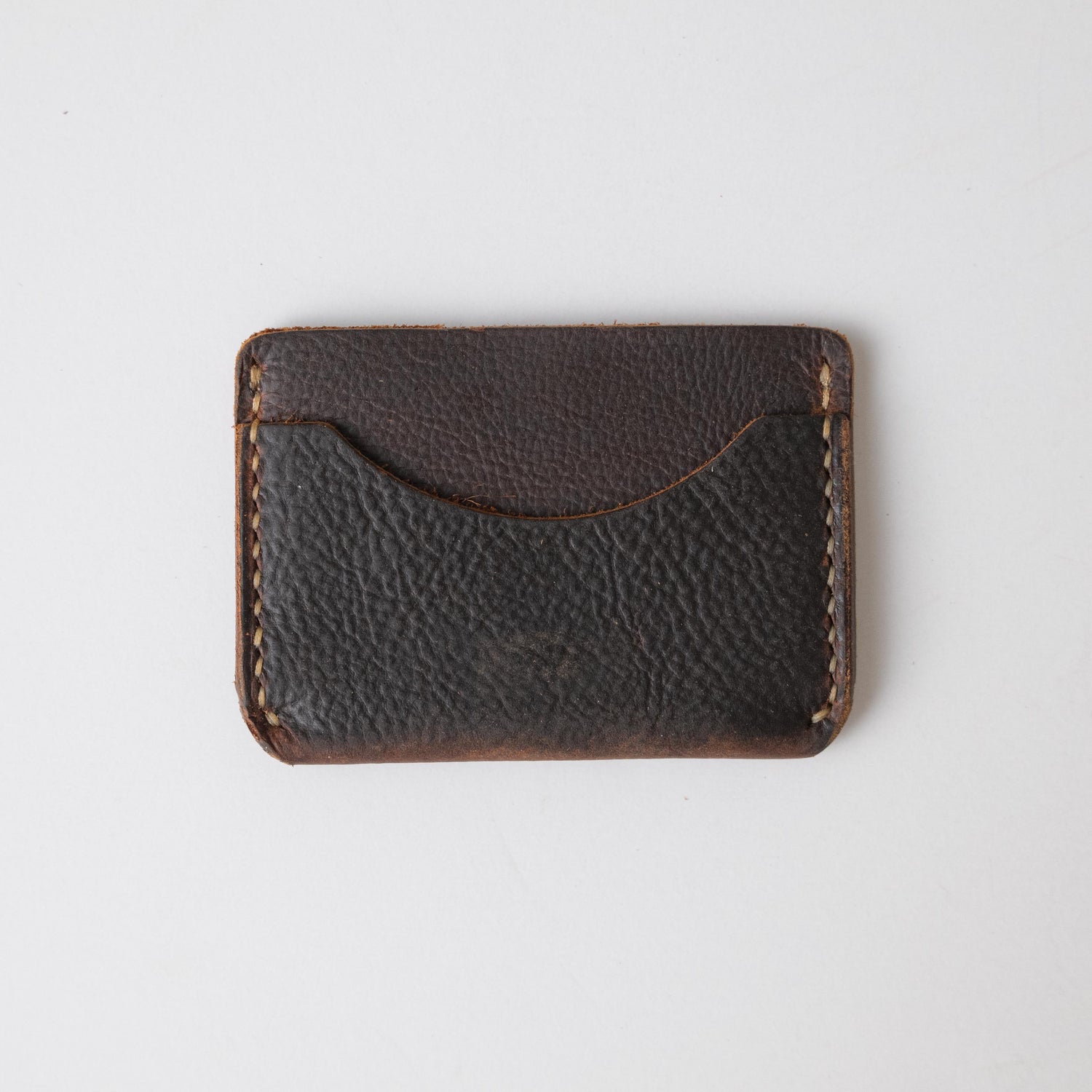 Brown Kodiak Card Case- mens leather wallet - leather wallets for women - KMM &amp; Co.